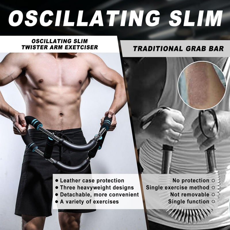 OSCILLATING SLIM Ultimate Twister Arm Trainer, Adjustable Chest Workout Equipment, Arm Trainer for Men, Chest Trainer for Men, Shoulder Muscle Training, Portable Spring Resistance Home Fitness Equipment - Image 4